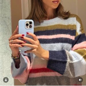 Danielle Guizio Hawley Oversized Striped Sweater